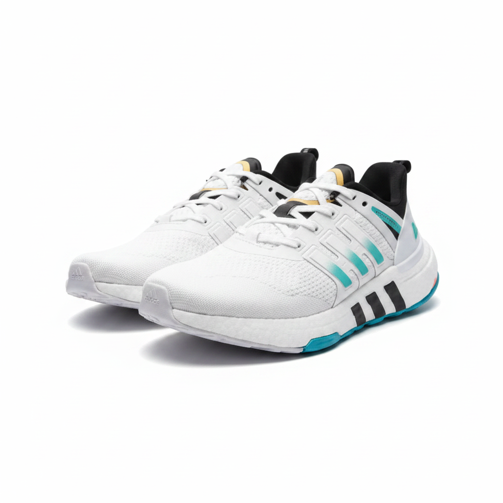 Adidas Equipment+ "White with Blue & Orange"
