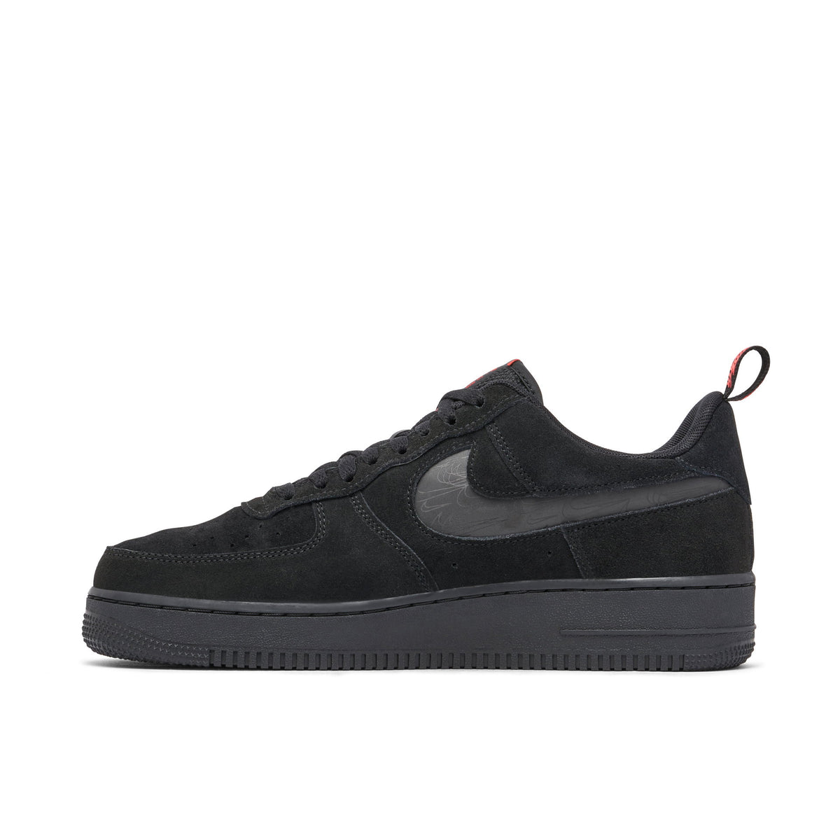 Nike Air Force 1 '07 LV8 
"Multi-Swoosh Black Crimson"