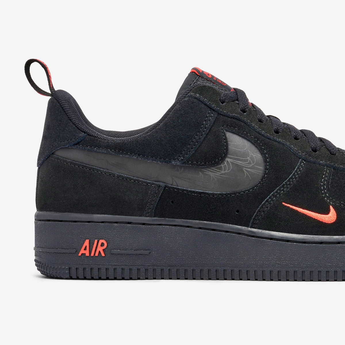 Nike Air Force 1 '07 LV8 
"Multi-Swoosh Black Crimson"
