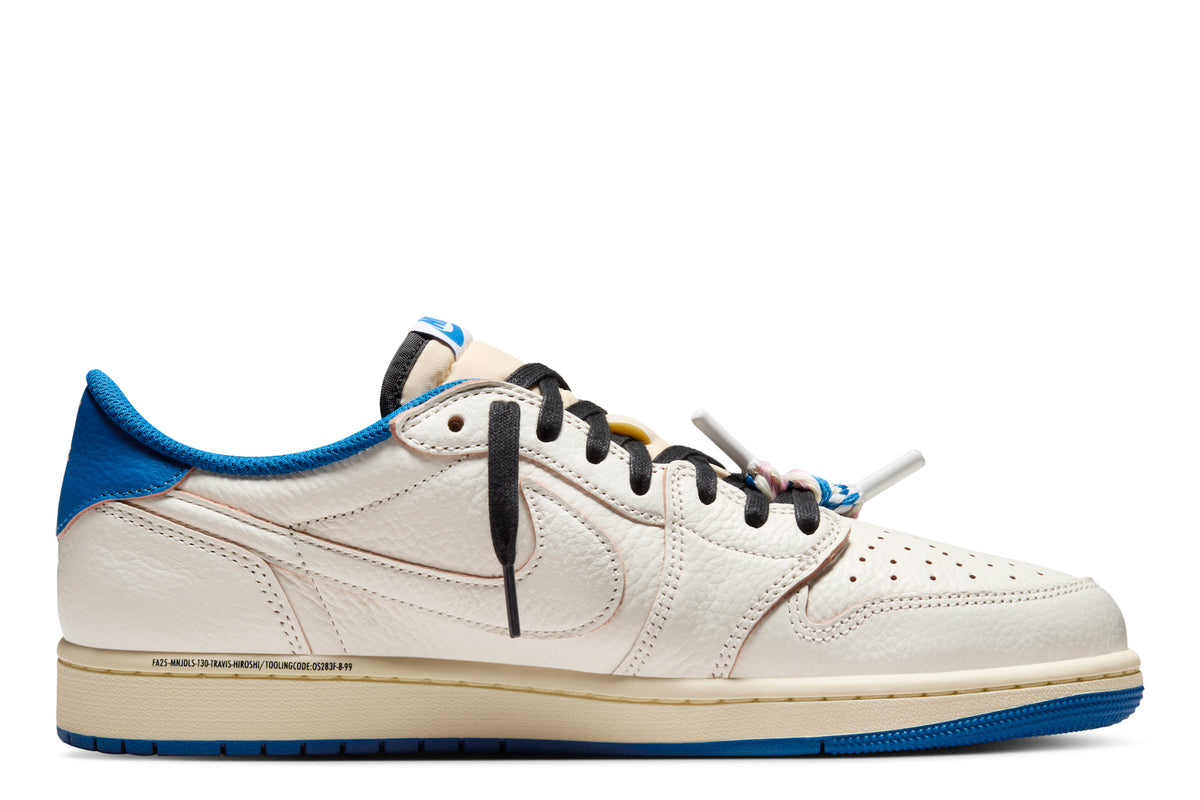 Nike Air Jordan 1 Retro Low OG Fragment x Travis Scott "Sail Military Blue"