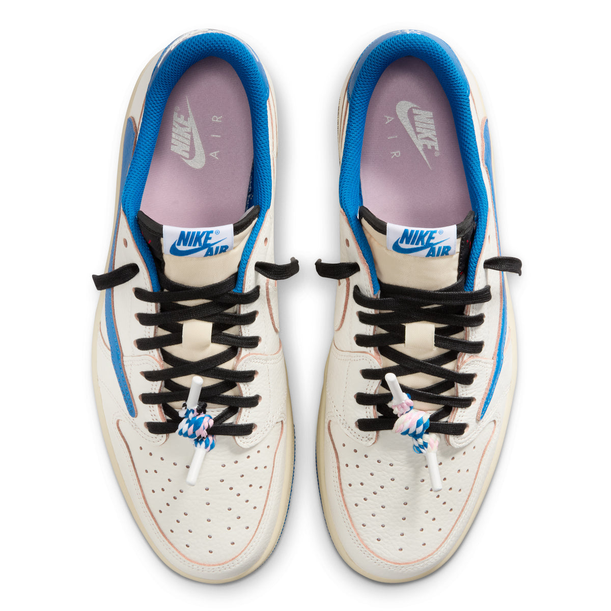 Nike Air Jordan 1 Retro Low OG Fragment x Travis Scott "Sail Military Blue"