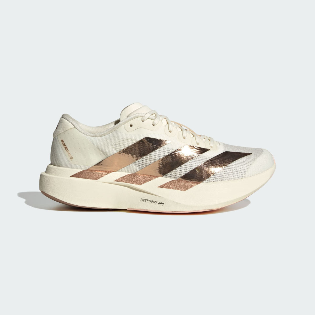 Adidas Adizero Evo SL "Off White-Copper Metallic-Blush Pink"