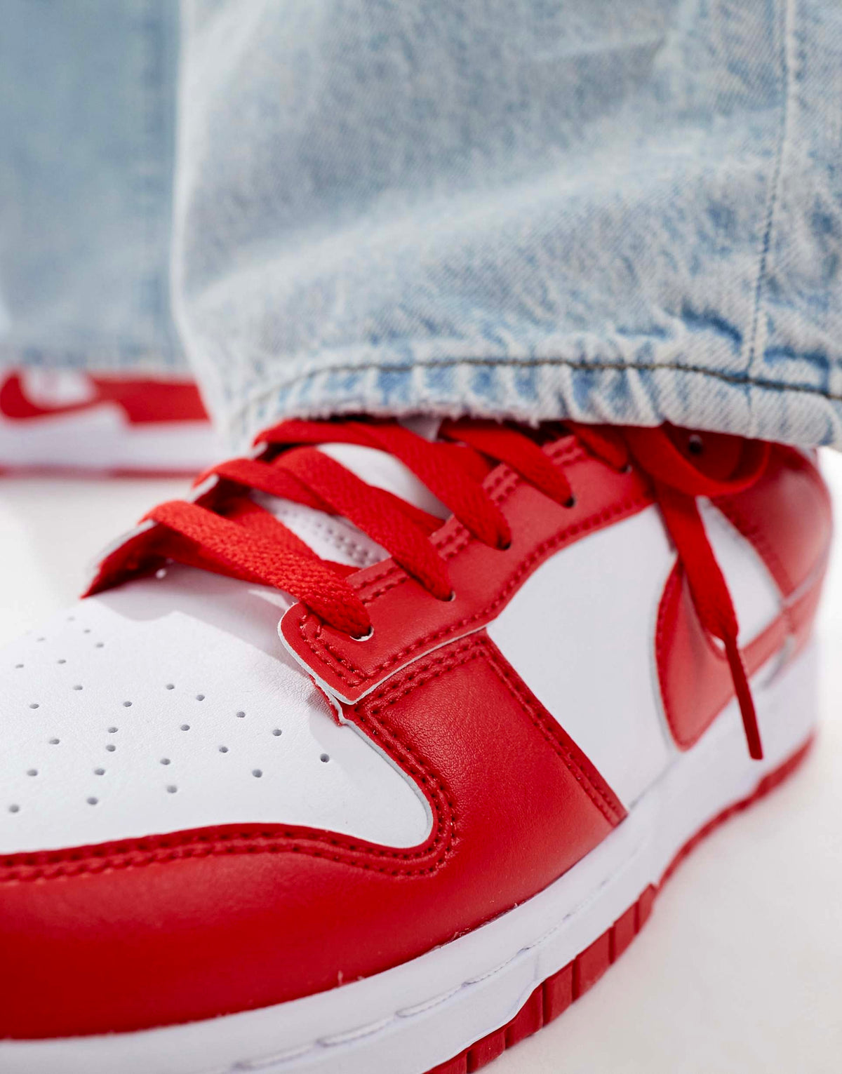 Nike Dunk Low specifically "University Red"