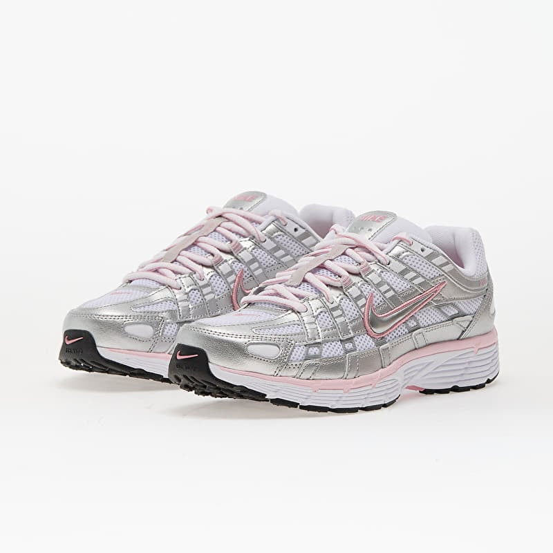 Nike Women's P-6000 "White-Elemental Pink-Metallic Silver-Black"