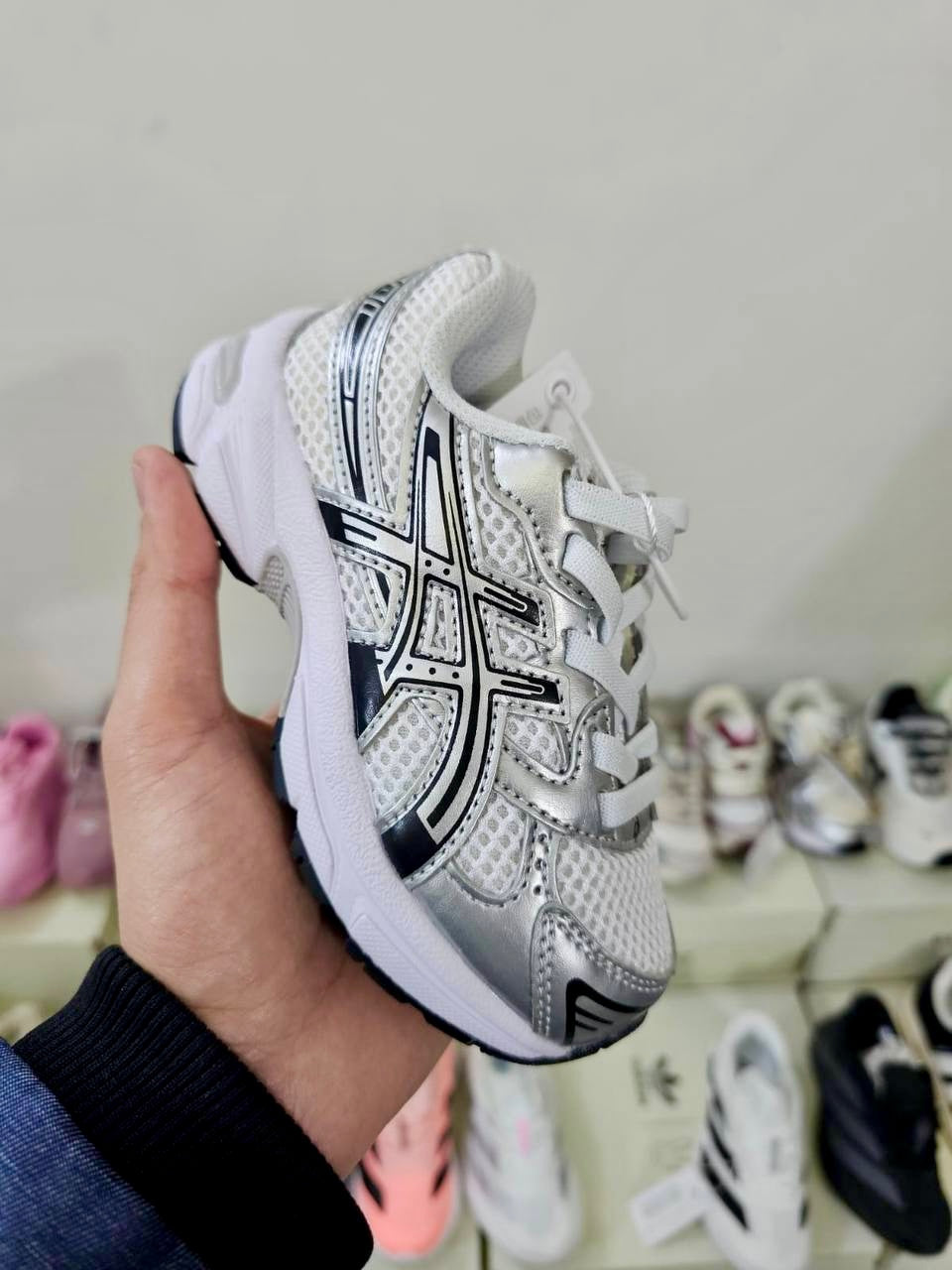 Asics GEL-1130 in the "White-Pure Silver"
