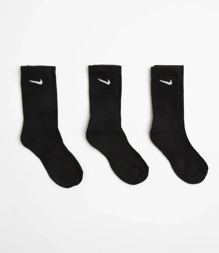 NIKE COTTON CUSHION CREW SOCK - 6 PACK Black & White