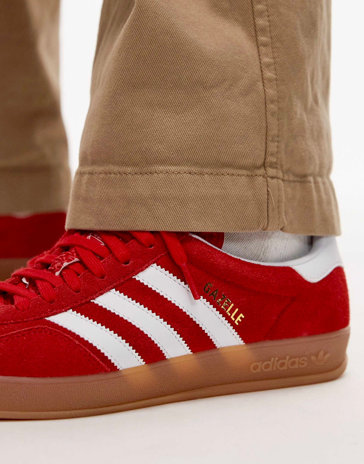Adidas Gazelle Indoor sneakers "Better Scarlet-Cloud White-Gum"