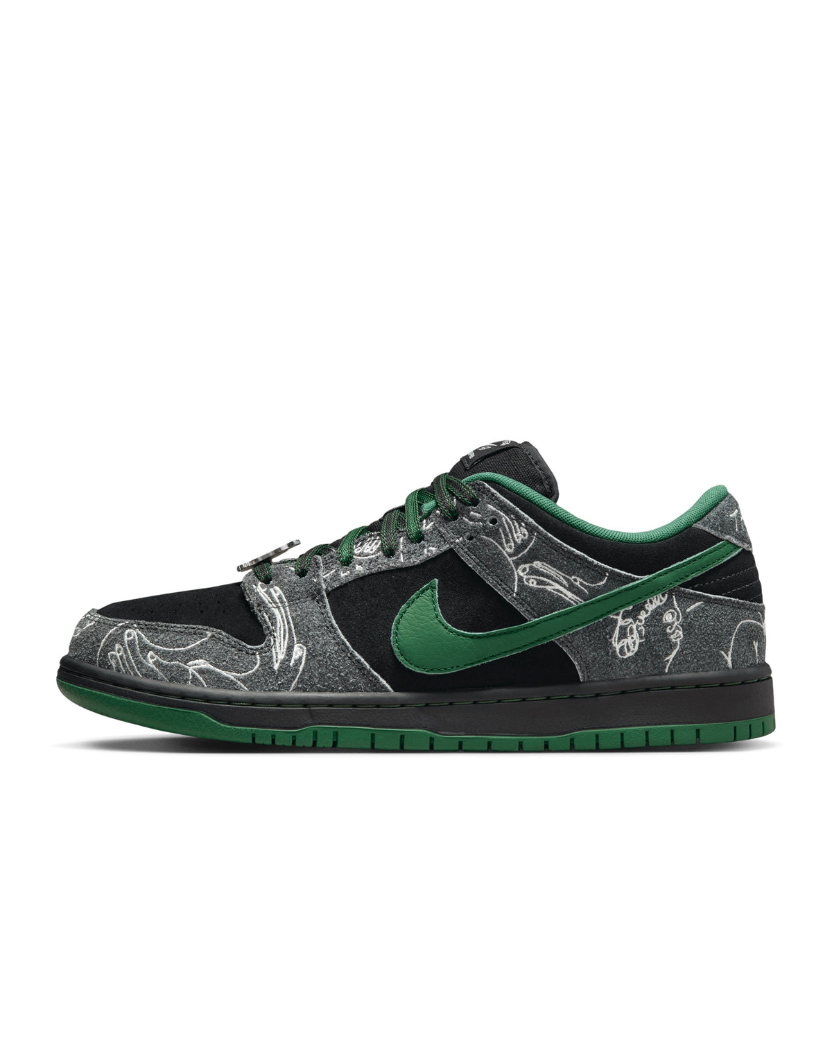 Nike SB Dunk Low Pro x There Skateboards "Anthracite & Gorge Green"