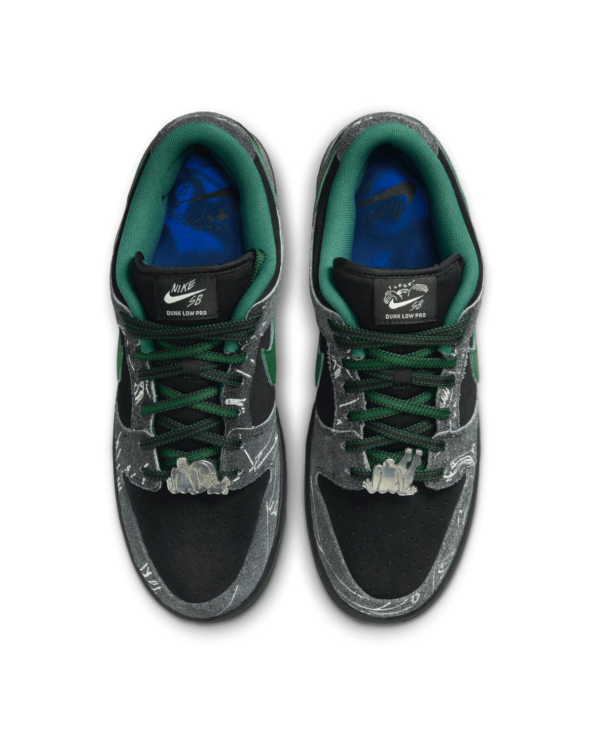 Nike SB Dunk Low Pro x There Skateboards "Anthracite & Gorge Green"