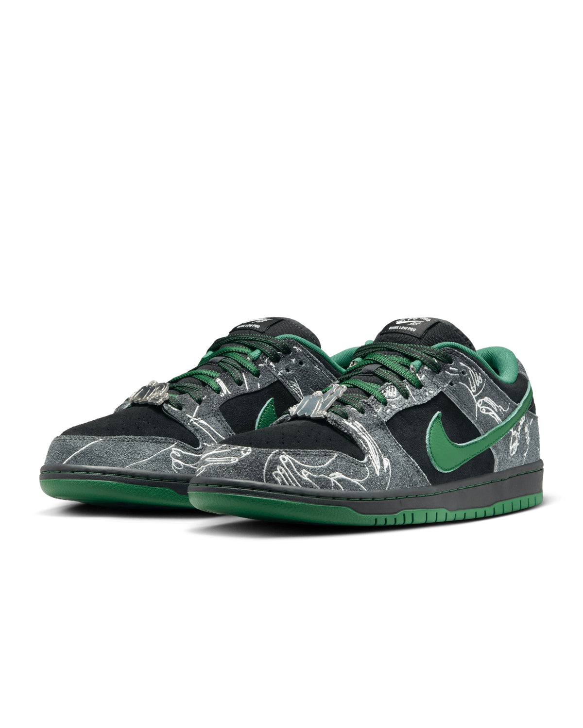 Nike SB Dunk Low Pro x There Skateboards "Anthracite & Gorge Green"