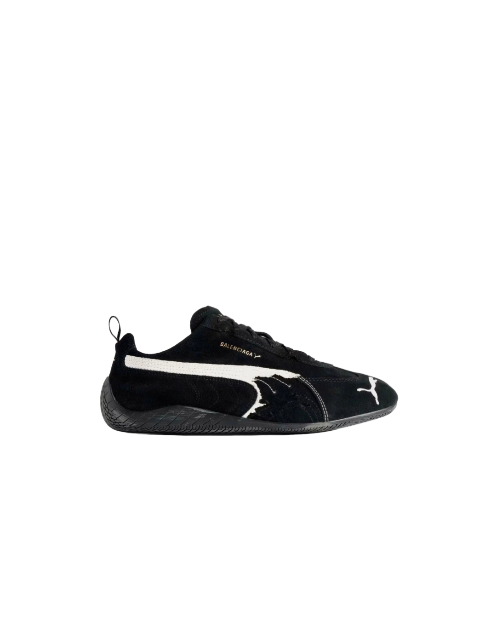 Puma x Balenciaga Speedcat Suede Distressed 'Black & White'