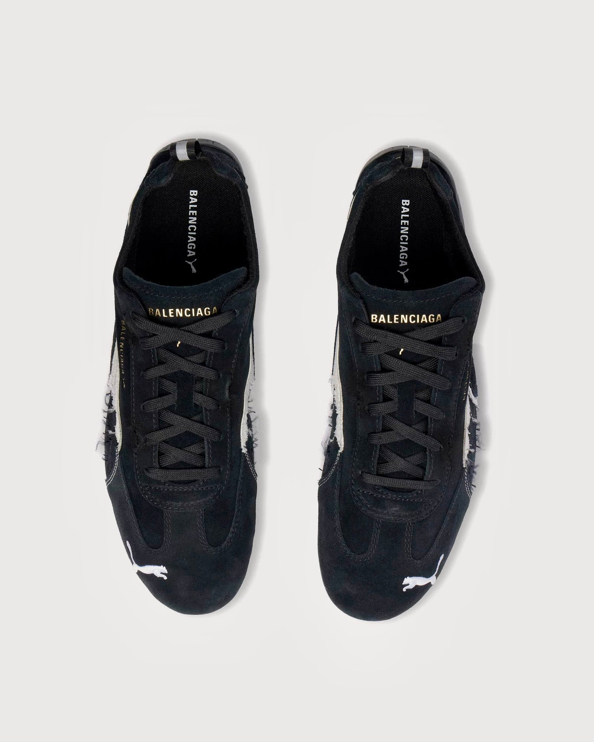 Puma x Balenciaga Speedcat Suede Distressed 'Black & White'
