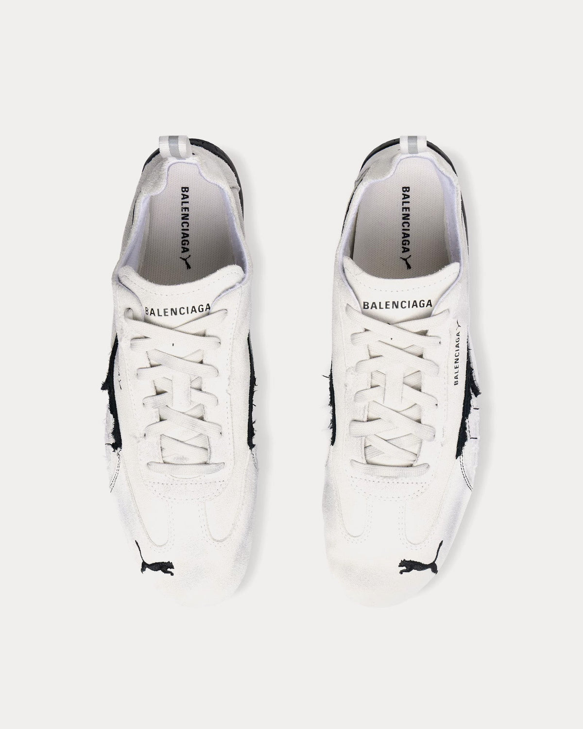 Puma x Balenciaga Speedcat Suede Distressed 'White Black'