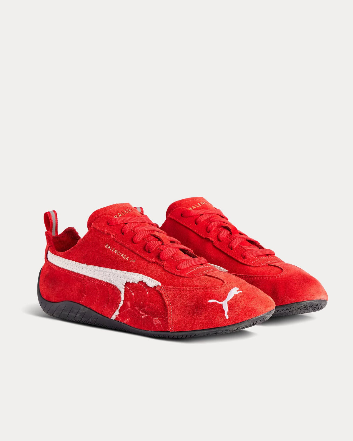 Puma x Balenciaga Speedcat Suede Distressed 'Striking Red'