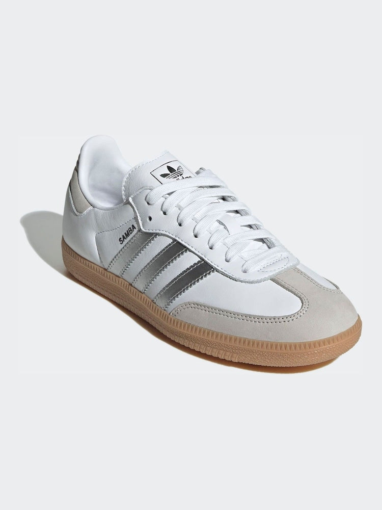 Adidas Samba OG "White Silver Metallic Grey"