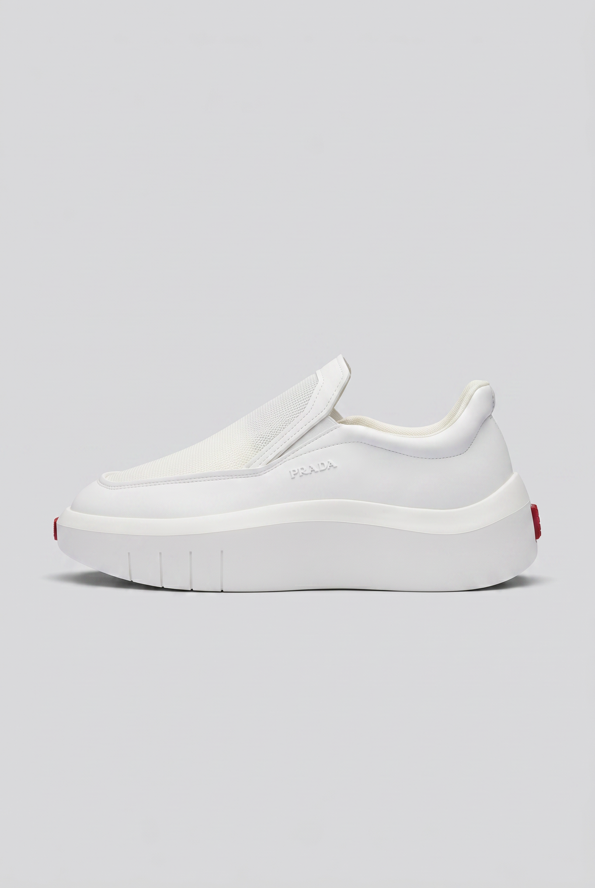 Prada Slip-On Sneakers "All-White"