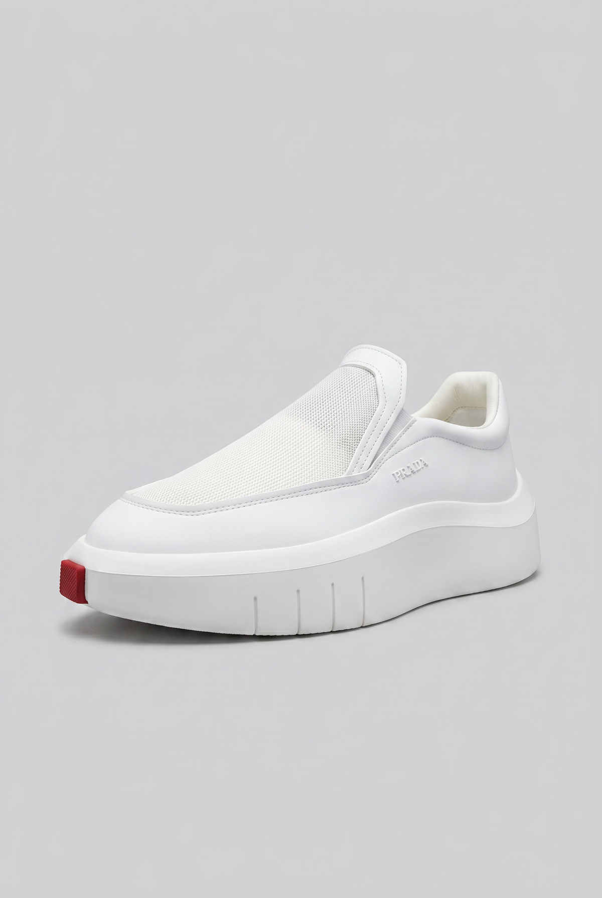 Prada Slip-On Sneakers "All-White"