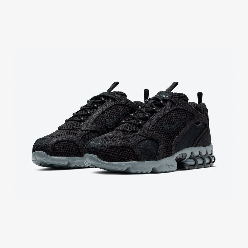 NIKE Stüssy Air Zoom 'Spiridon Cage 2' "Cool Black Grey"