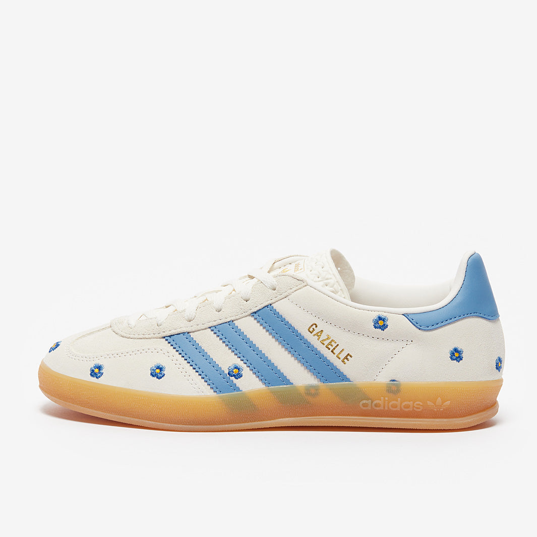 Adidas Gazelle Indoor "Light Blue Floral Embroidery"