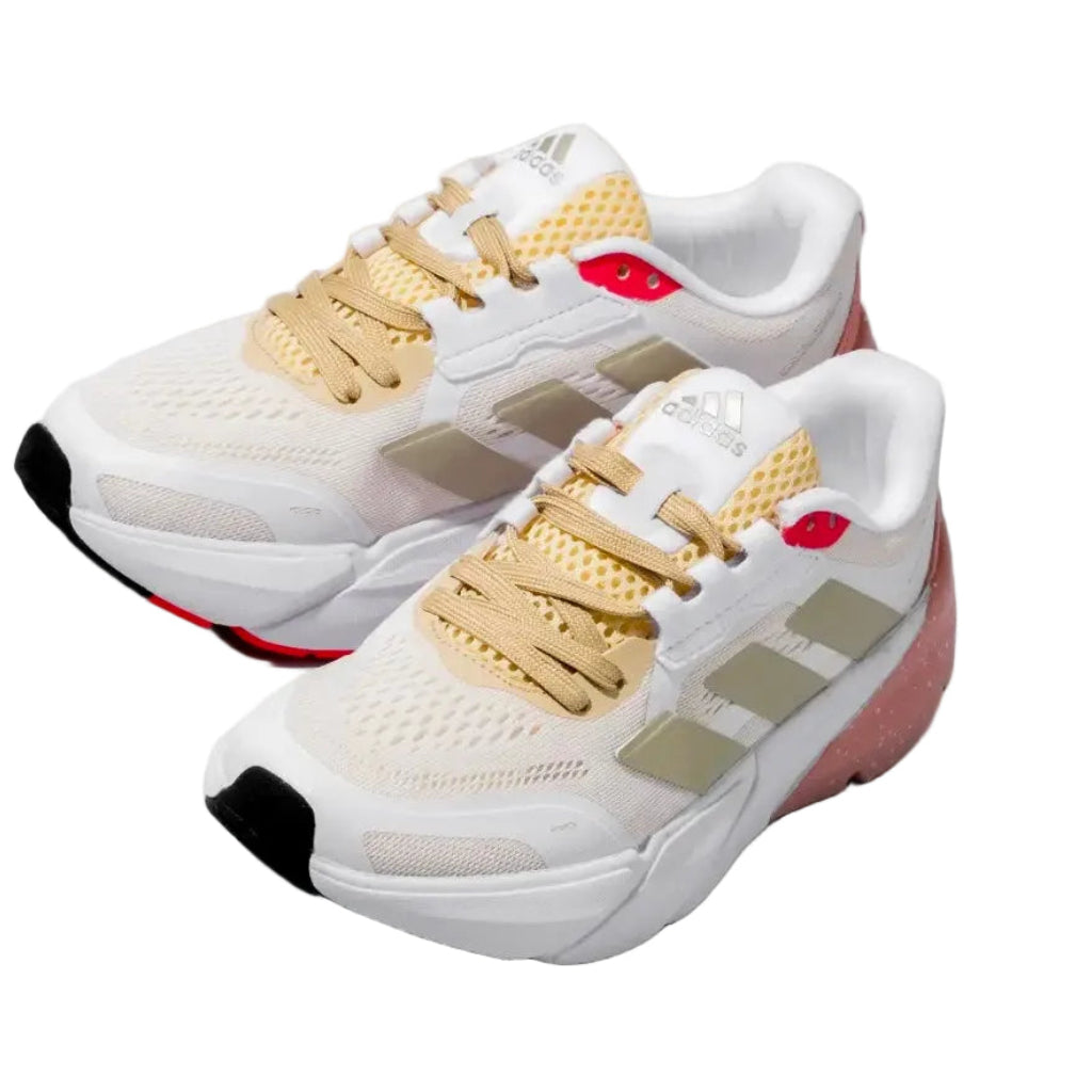 Adidas Adistar "Ecru Tint-Silver Metallic-Light Flash Orange"