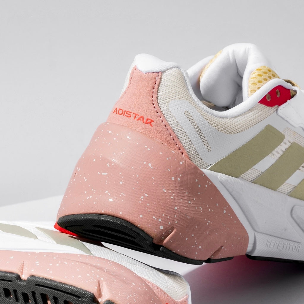 Adidas Adistar "Ecru Tint-Silver Metallic-Light Flash Orange"