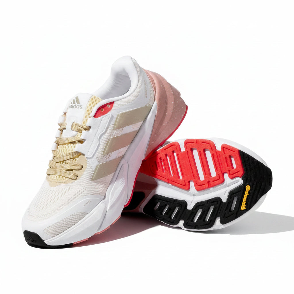 Adidas Adistar "Ecru Tint-Silver Metallic-Light Flash Orange"