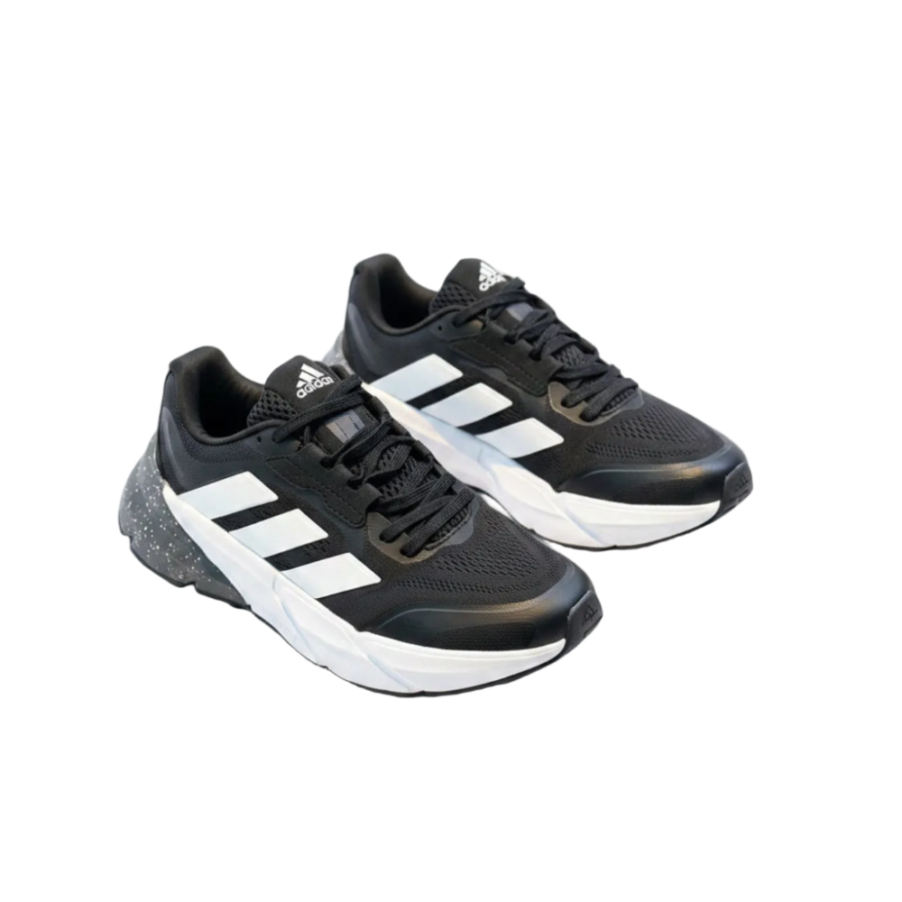 Adidas Adistar black & white with a speckled grey midsole