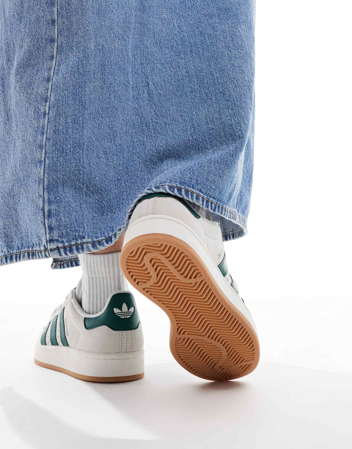 Adidas Campus 00s "Crystal White-Collegiate Green"