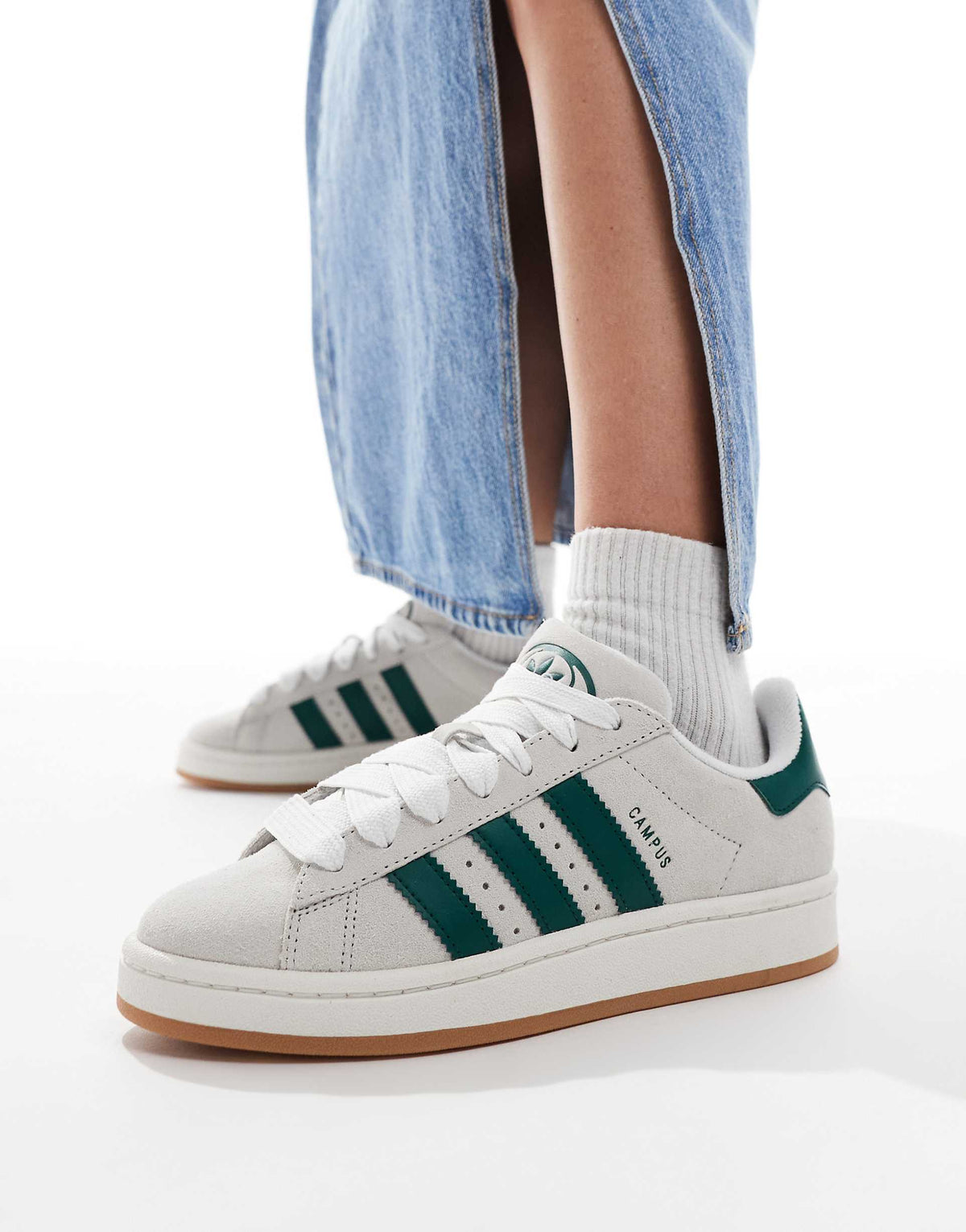 Adidas Campus 00s "Crystal White-Collegiate Green"