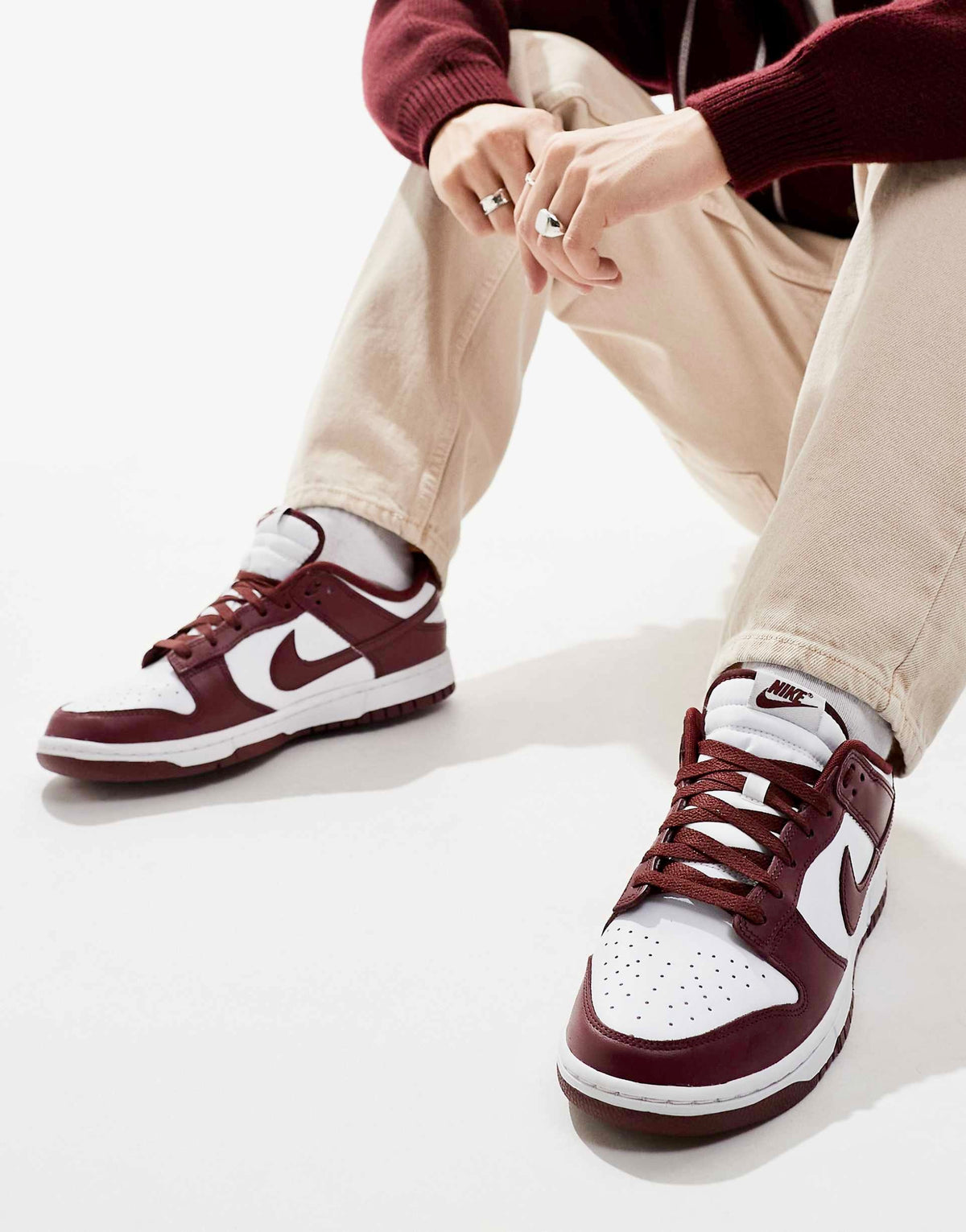 Nike Dunk Low Retro "White-Redwood-Gym Red"