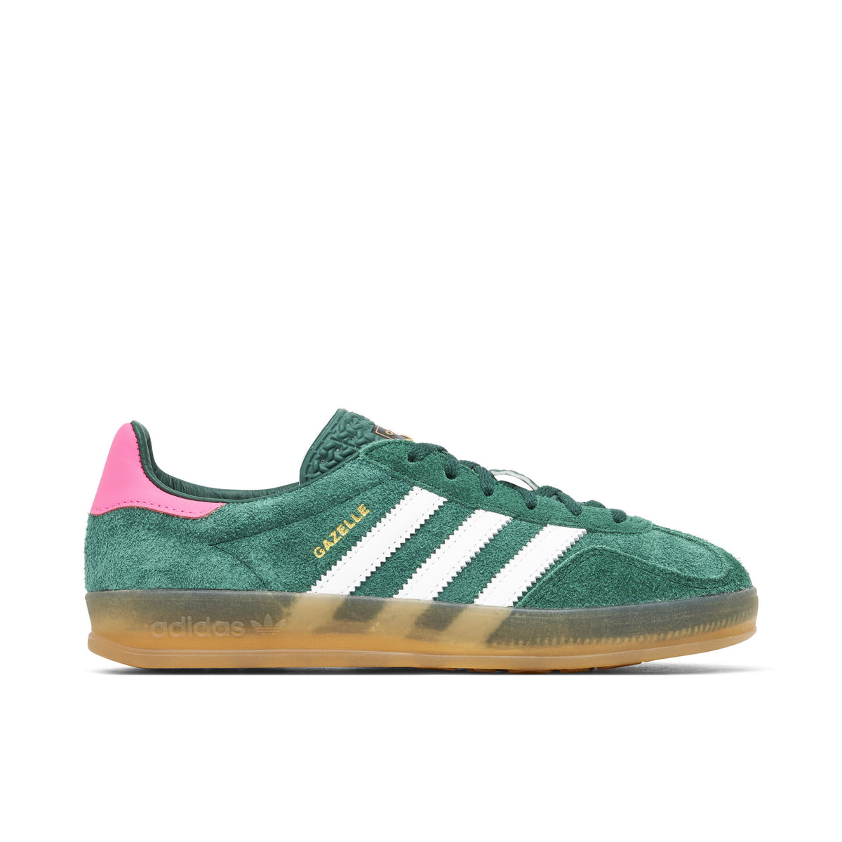Adidas Gazelle Indoor "Collegiate Green & Lucid Pink"