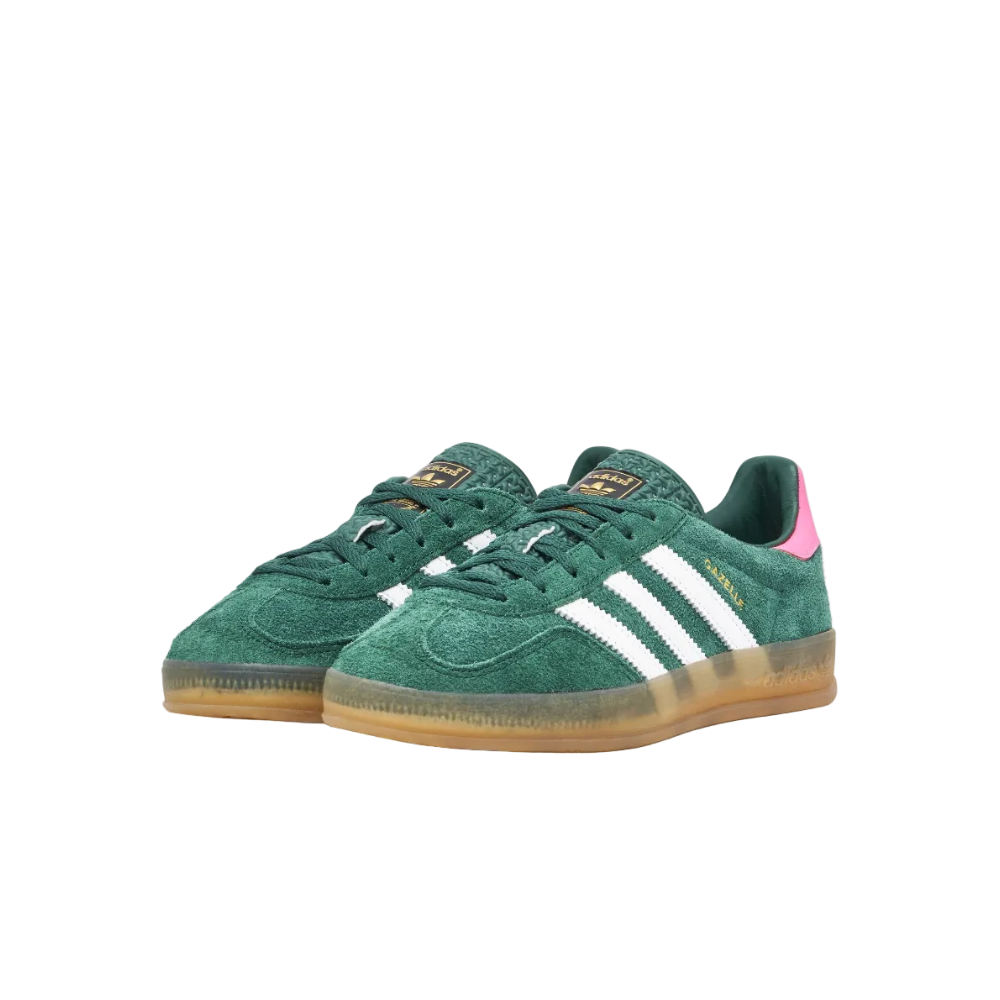 Adidas Gazelle Indoor "Collegiate Green & Lucid Pink"