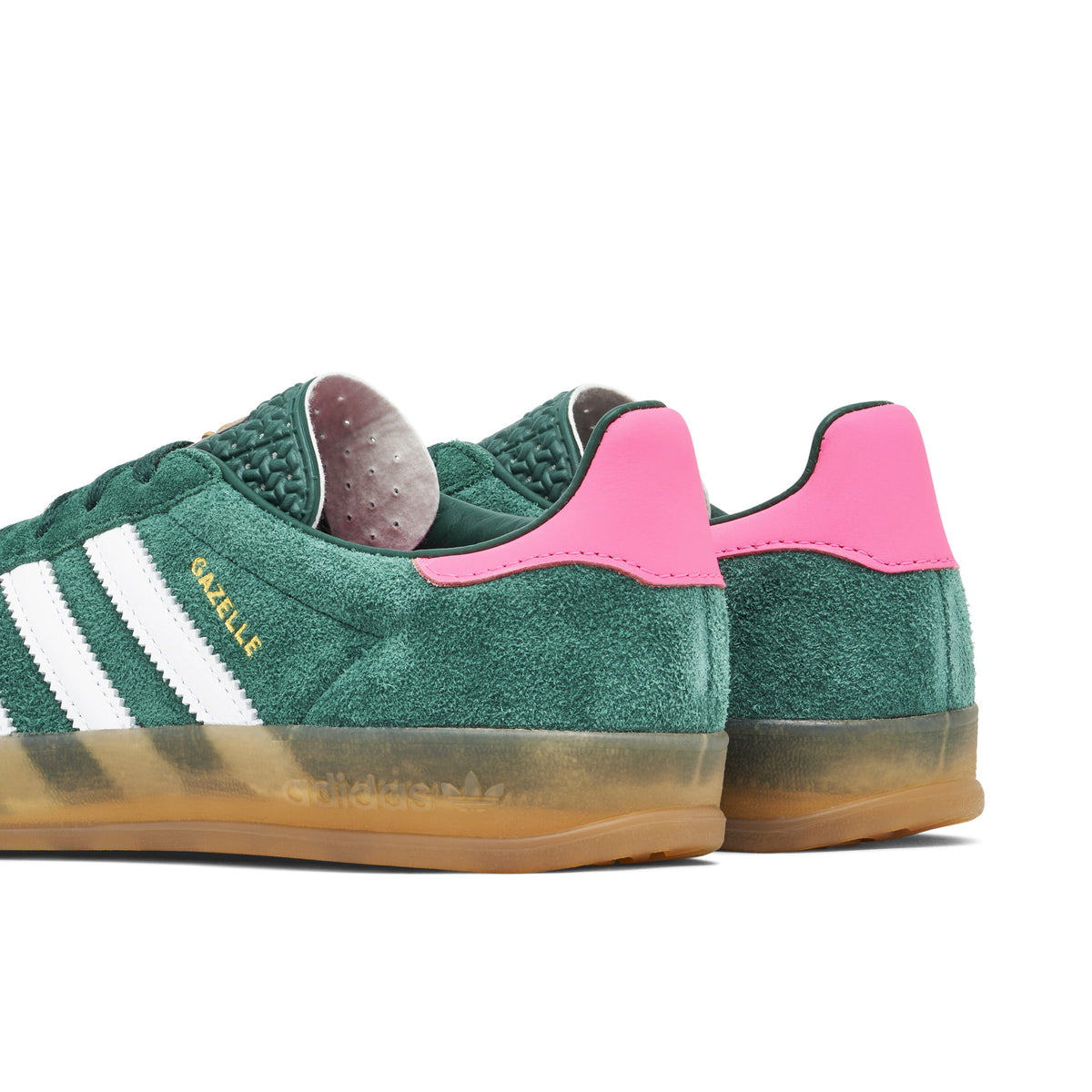 Adidas Gazelle Indoor "Collegiate Green & Lucid Pink"