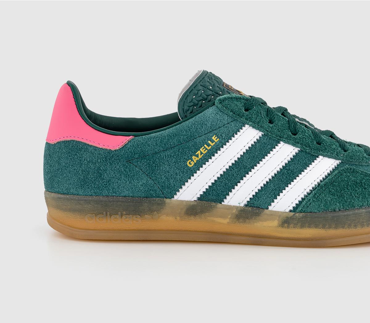 Adidas Gazelle Indoor "Collegiate Green & Lucid Pink"