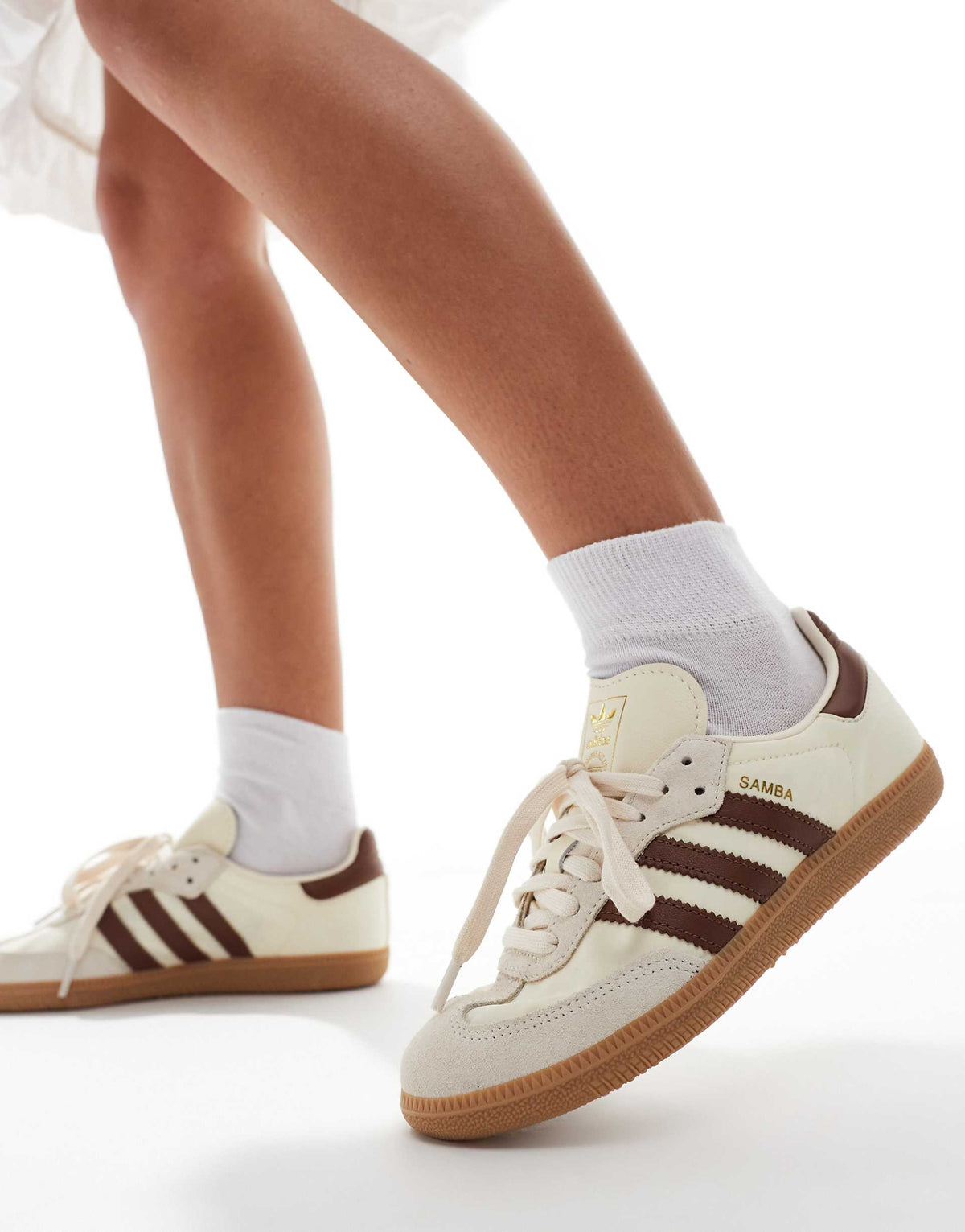 Adidas Samba OG "Wonder White and Maroon"