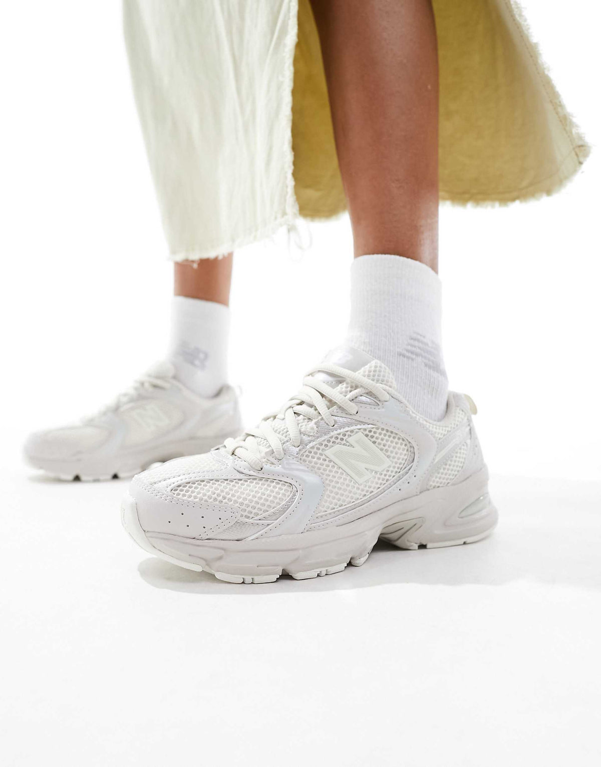 New Balance 530 all-white "Reflection"