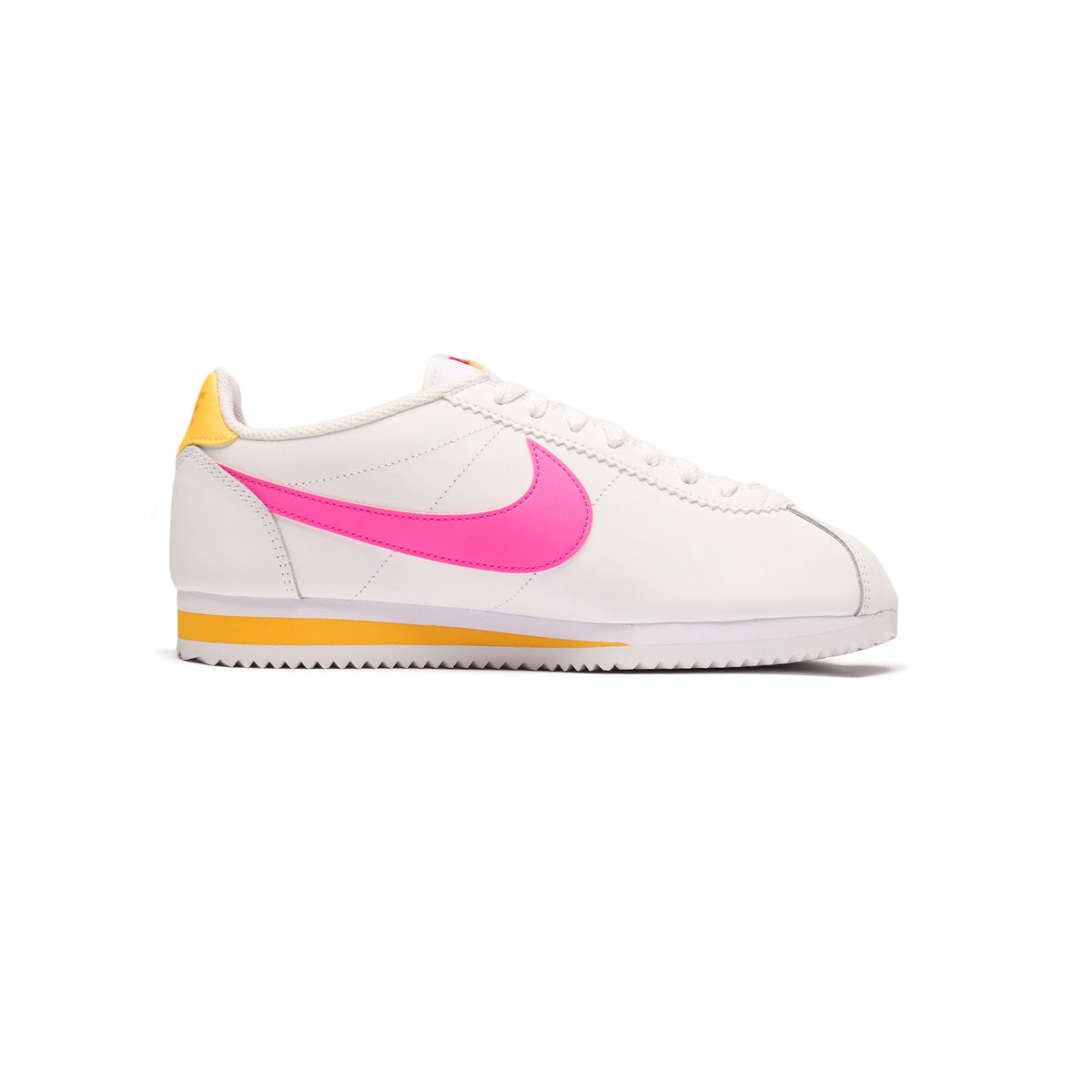 Nike Classic Cortez "White laser fuchsia and laser orange"