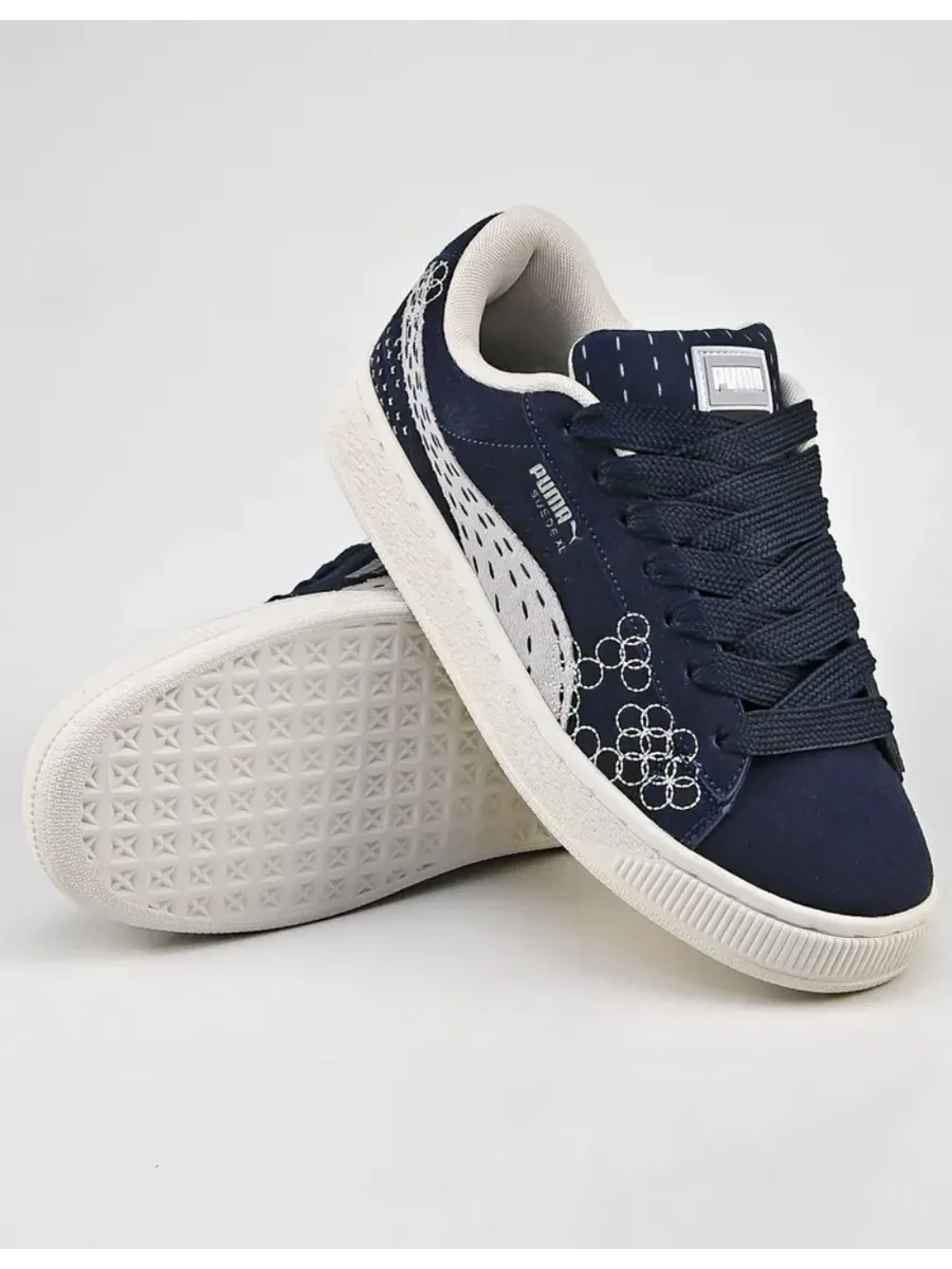 Puma Suede XL Skate "Sashiko" Navy-Vapor Grey