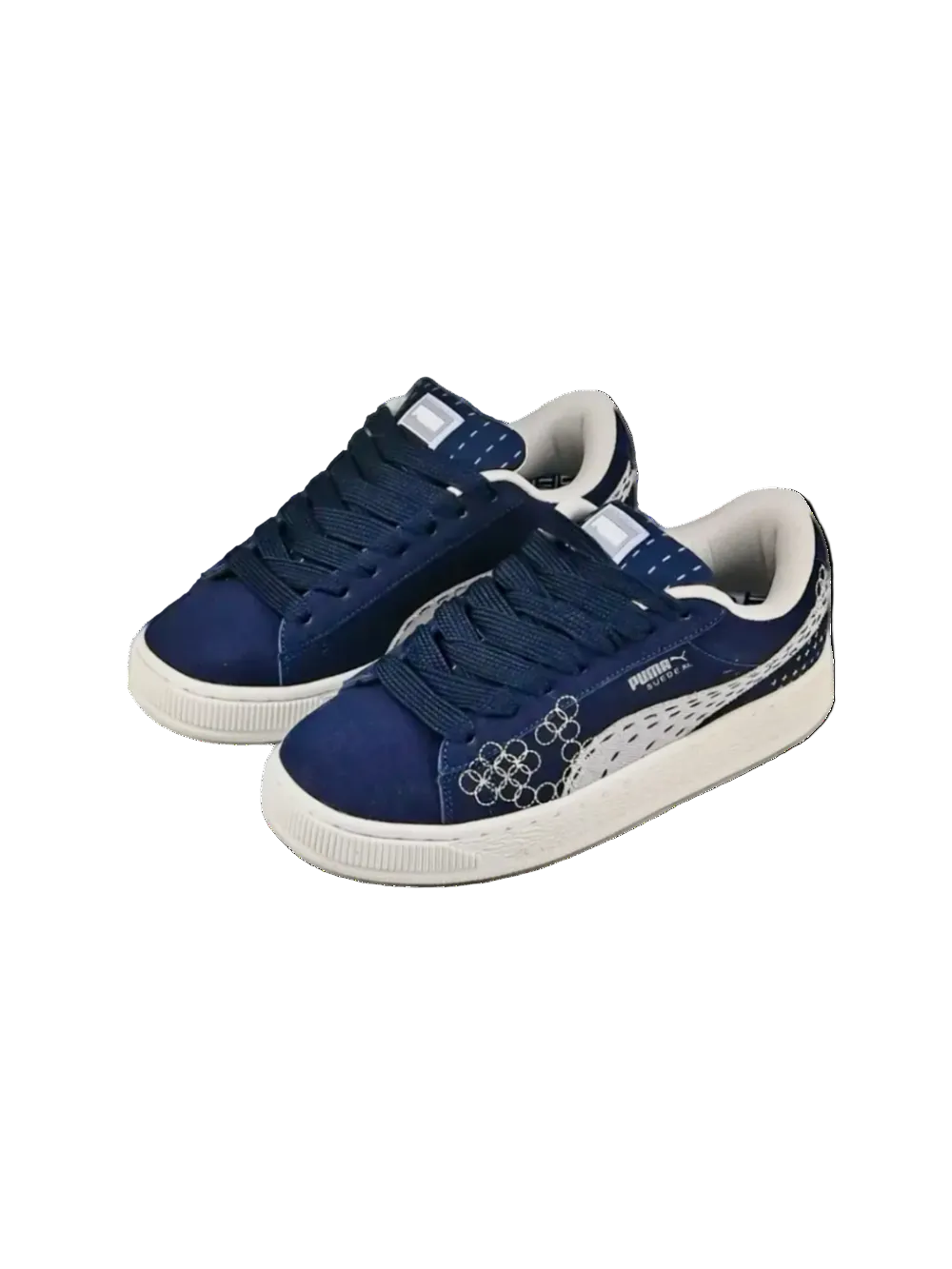 Puma Suede XL Skate "Sashiko" Navy-Vapor Grey
