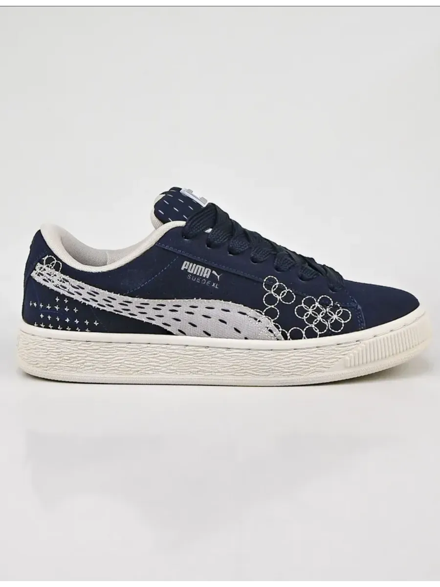 Puma Suede XL Skate "Sashiko" Navy-Vapor Grey