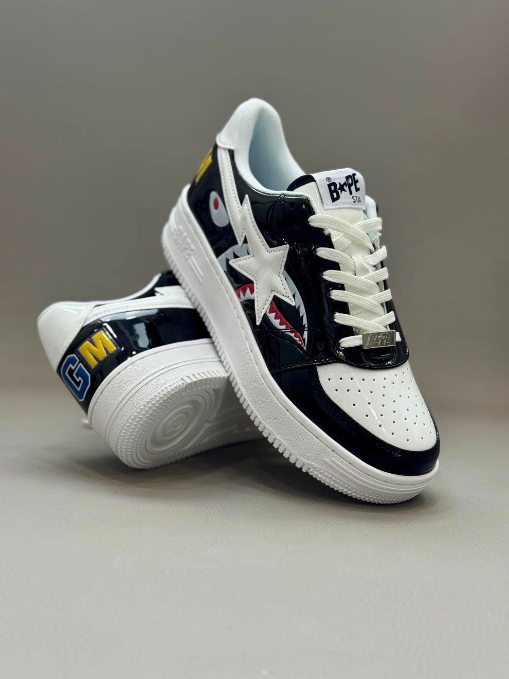 Bathing Ape Bape Sta Low 'Block Shark Black'