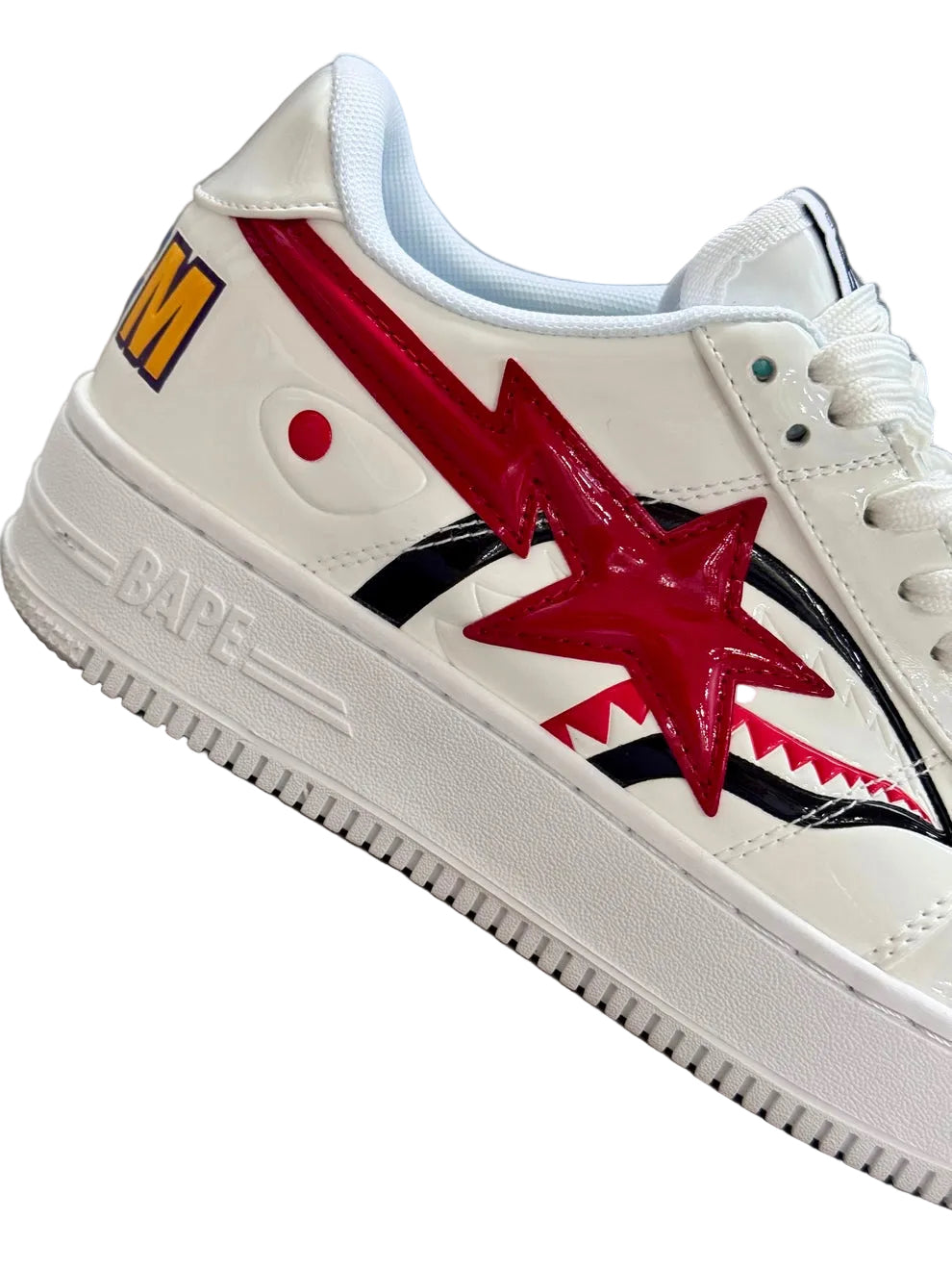 Bathing Ape Bapesta Low 
'White Shark Face'