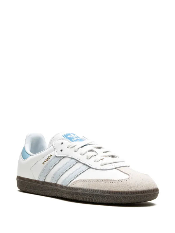 Adidas Samba OG sneaker in the popular "White - Halo Blue"