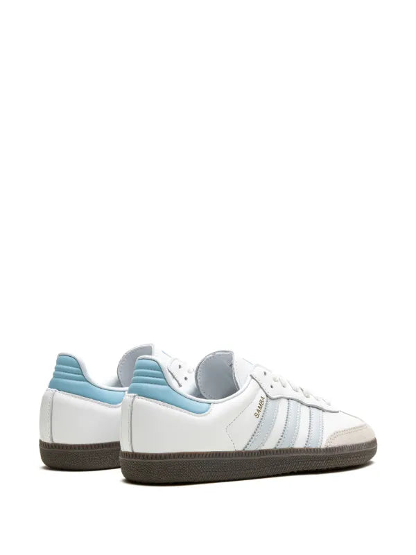 Adidas Samba OG sneaker in the popular "White - Halo Blue"