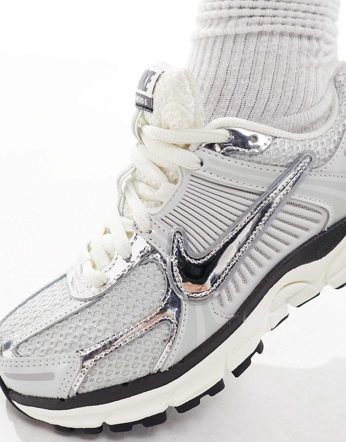 Nike Vomero 5 in the "Photon Dust & Metallic Silver"