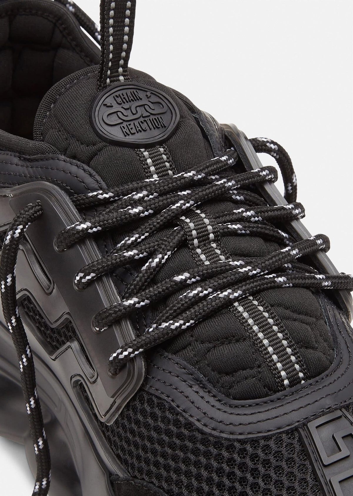 Versace Chain Reaction "Triple Black" Sneaker.