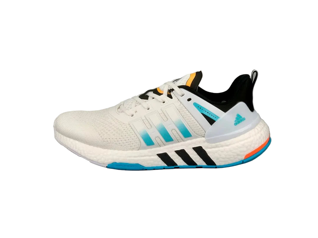 Adidas Equipment+ "White with Blue & Orange"