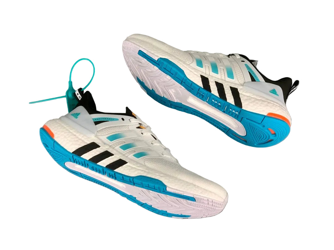 Adidas Equipment+ "White with Blue & Orange"