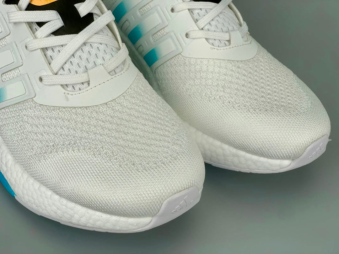 Adidas Equipment+ "White with Blue & Orange"