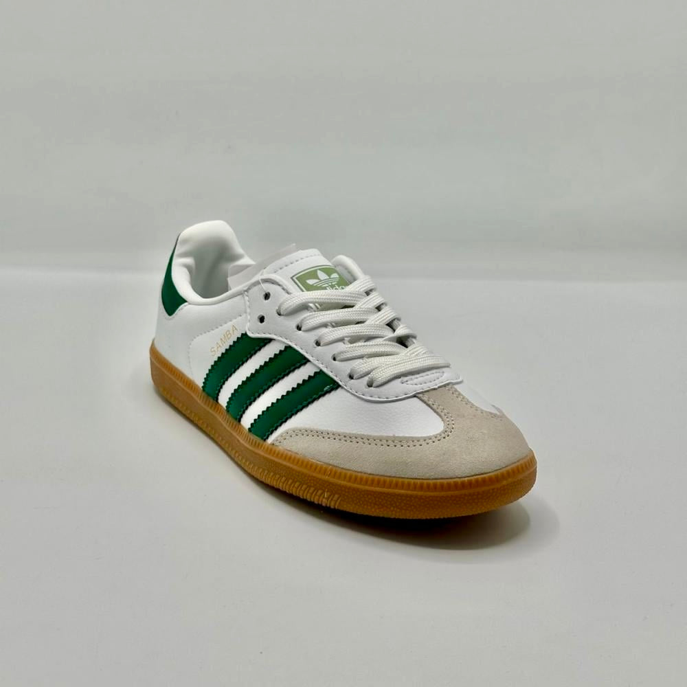 Adidas Samba OG sneaker 
Cloud White - Collegiate Green - GumMaterials
